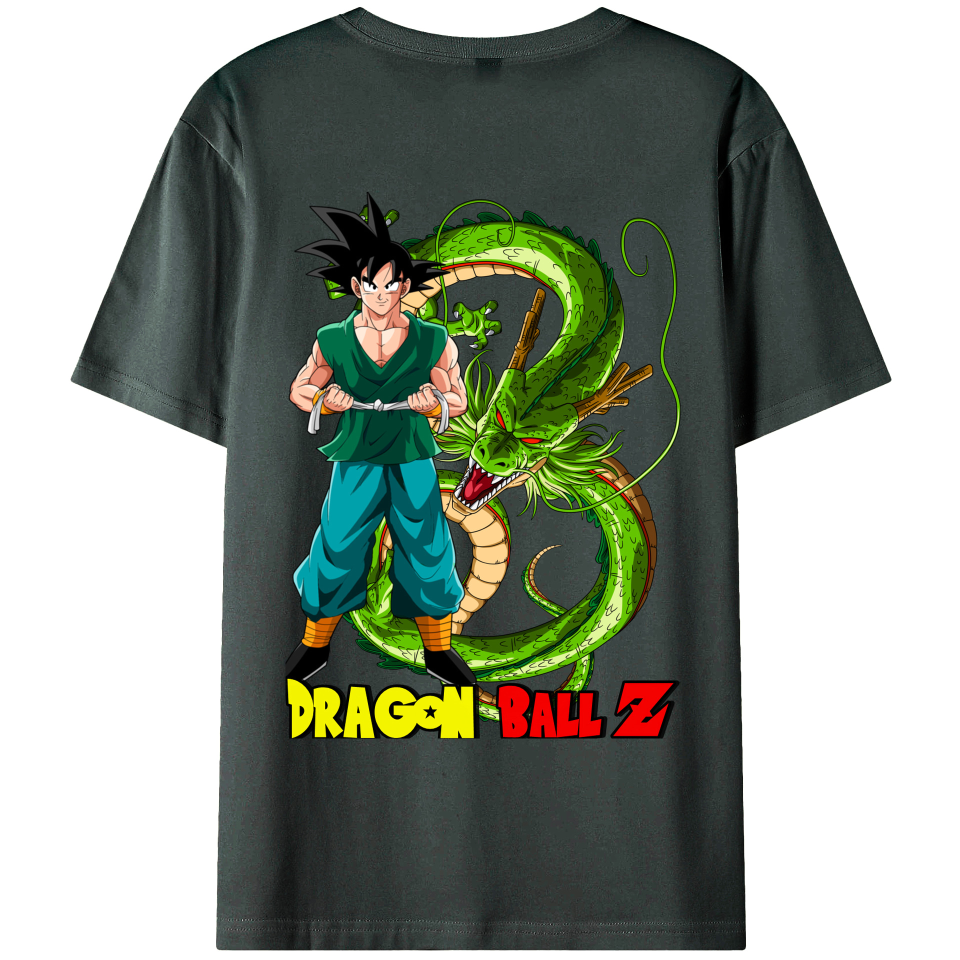 （画像用） ドラゴンボール 孫悟空（そん ごくう）Son Goku カカロット DRAGON BALL Kakarotto 綿100％ メンズ半袖Tシャツ（バックプリント） 通気性